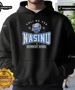 Premium Nasinu Secondary School Vuli Mo Vua 2025 Hoodie in navy blue, featuring school logo and stylish design.