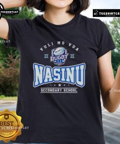 Alt Text: Premium Nasinu Secondary School Vuli Mo Vua 2025 ladies tee featuring stylish design and vibrant school colors.