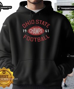 Premium Ohio State Football 1961 National Champs Hoodie showcasing vintage design for fans of the legendary team.