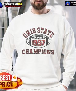 Premium Ohio State National Champions 1957 Sweatshirt featuring team colors and logo, perfect for fans and collectors.