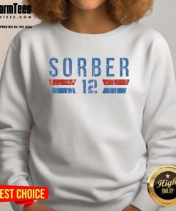 Premium Oklahoma City Thunder Thomas Sorber 12 Font Sweatshirt in vibrant colors, perfect for fans and casual wear.