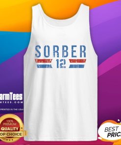 Premium Oklahoma City Thunder Thomas Sorber 12 font tank top featuring vibrant team colors and stylish design.