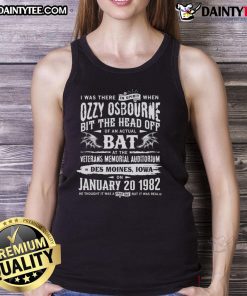 Premium Ozzy Osbourne 'I Was There In Spirit' tank top featuring a bold graphic design, perfect for music fans and collectors.