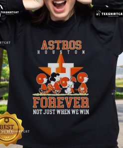 Premium peanuts sweatshirt featuring Charlie Brown, Snoopy, and Houston Astros - perfect for fans year-round.