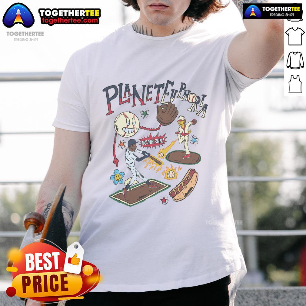Premium Planet Euphoria Home Run Baseball T Shirt Premium Planet Euphoria Home Run Baseball T-Shirt featuring a stylish design for baseball enthusiasts and casual wear.