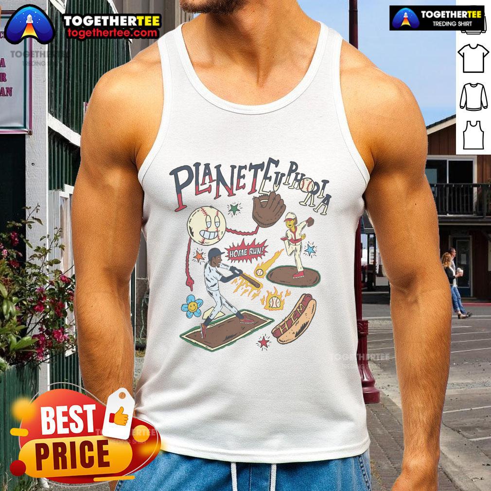 Premium Planet Euphoria Home Run Baseball Tank Top Premium Planet Euphoria Home Run baseball tank top in vibrant colors, perfect for sports enthusiasts and summer wear.