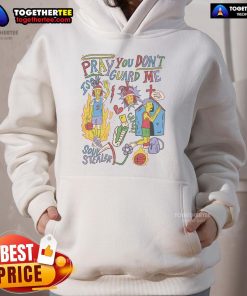 Premium Pray You Don't Guard Me ISO Basketball Hoodie in black, featuring bold graphic design and comfortable fit.