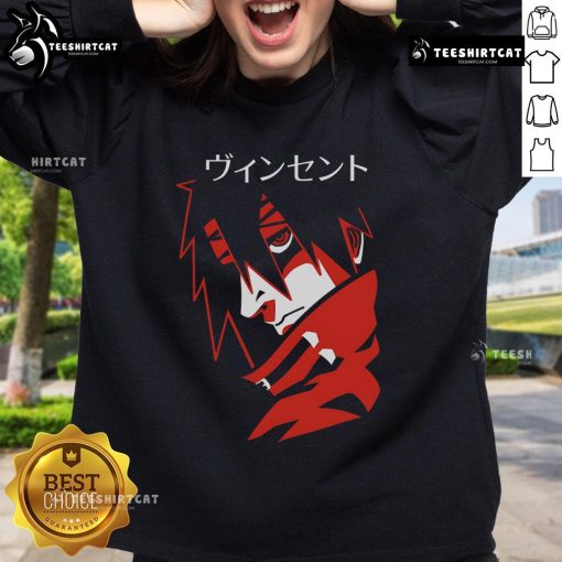 Premium retro red anime Japanese sweatshirt featuring vibrant graphics and a cozy design for stylish fans.
