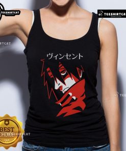 Premium Retro Red Anime Japanese Tank Top featuring vibrant graphics and a stylish design, perfect for anime fans.