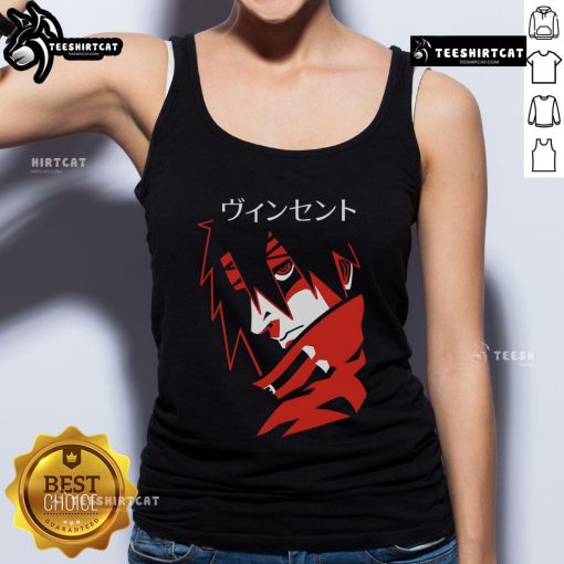Premium Retro Red Anime Japanese Tank Top featuring vibrant graphics and a stylish design, perfect for anime fans.