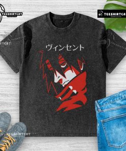 Premium Retro Red Anime Japanese Washed T-Shirt featuring vibrant graphics and a comfortable fit for stylish casual wear.