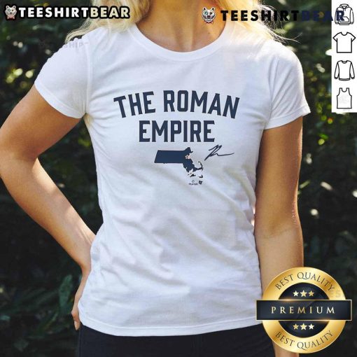 Premium Roman Anthony State of the Roman Empire Ladies Tee showcasing stylish design and comfortable fit for fans.