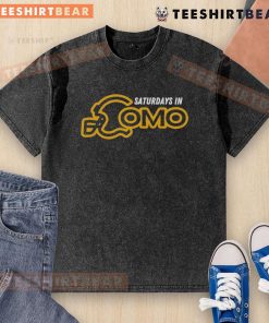 Premium Saturdays in CoMo washed t-shirt featuring a stylish design ideal for casual wear and summer outings.