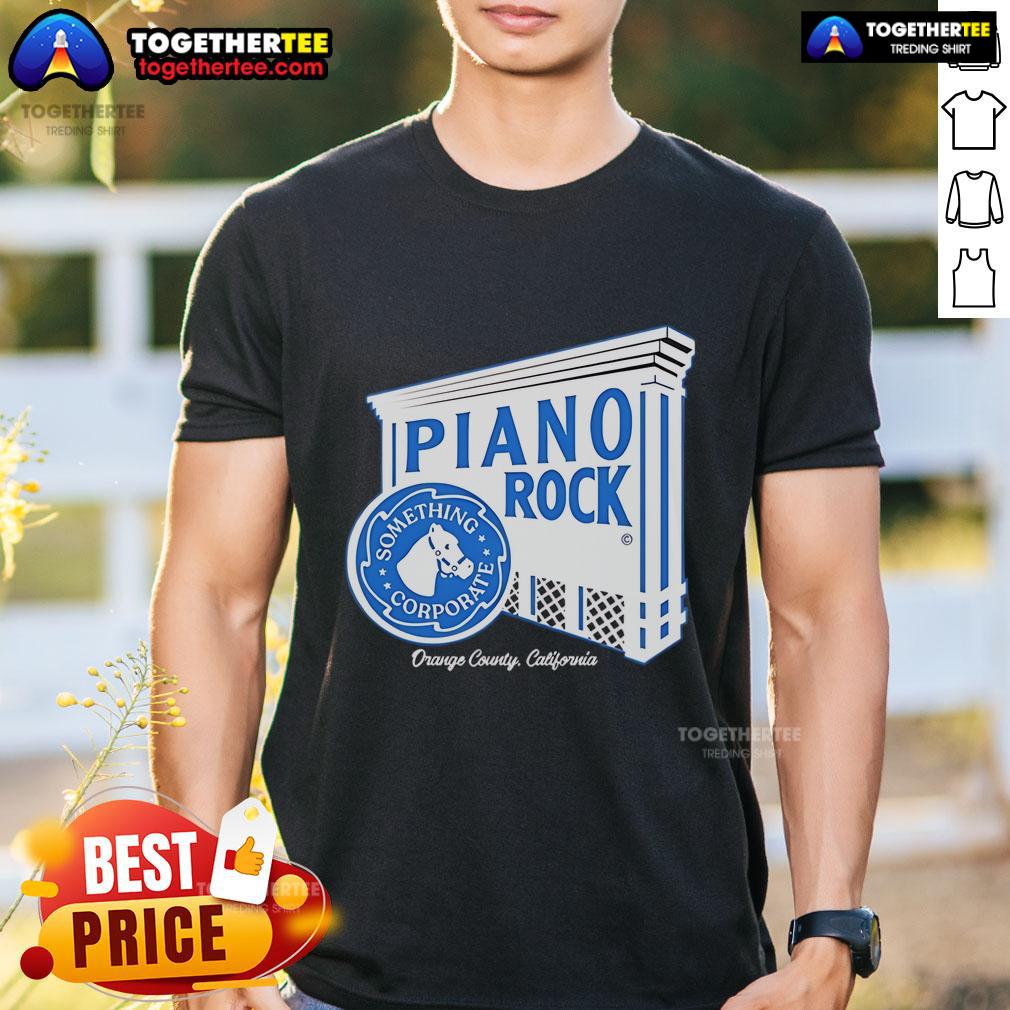 Premium Something Corporate Piano Rock T Shirt Premium Something Corporate Piano Rock T-Shirt featuring a stylish design for fans of alternative rock music.