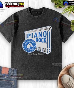 Premium Corporate Piano Rock Washed T-Shirt showcasing a stylish design, perfect for casual or music-themed outfits.