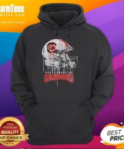 Alt Text: Premium South Carolina Gamecocks dripping football helmet hoodie, perfect for fans showcasing team spirit and style.
