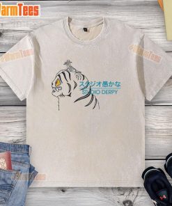 Premium Studio Derpy Tiger and Sussie Magpie washed t-shirt featuring vibrant graphics and a stylish fit.