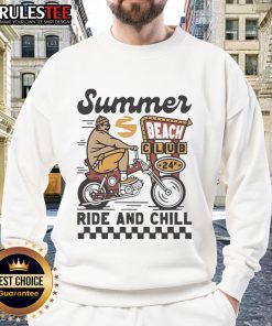 Premium Summer Beach Club vintage sweatshirt for 24h ride and chill, perfect for summer outings and casual wear.