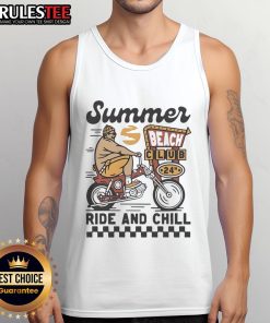 Premium Summer Beach Club vintage tank top for 24h ride and chill, perfect for summer outings and beach vibes.