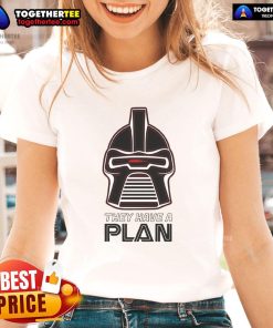 Premium The Cylons Have A Plan ladies tee featuring a stylish design perfect for sci-fi fans and casual wear.