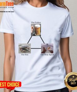 Premium The Father The Son The Holy Spirit ladies tee featuring a stylish design for faith-inspired fashion.