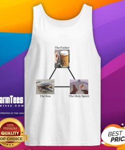 Premium The Father The Son The Holy Spirit tank top featuring a stylish design for faith-inspired fashion.
