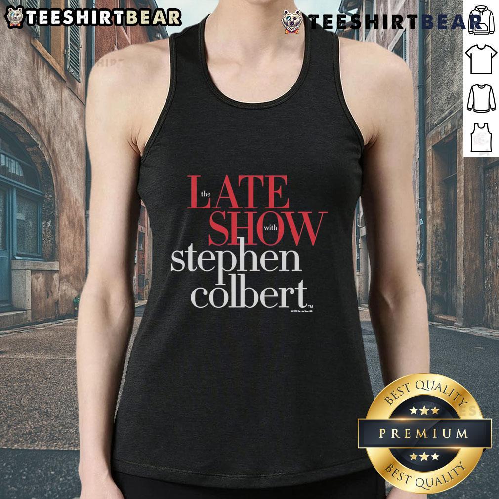 Premium The Late Show With Stephen Colbert Tank Top Premium The Late Show With Stephen Colbert tank top featuring a stylish design, perfect for fans of the show.
