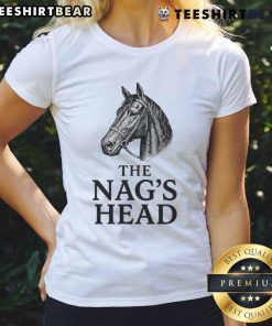 Premium Nags Head Horse Ladies Tee featuring a stylish design perfect for equestrian enthusiasts and casual wear.