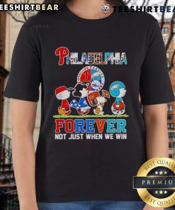 Premium Peanuts Philadelphia Sports Teams Logo tee for ladies, celebrating loyalty, not just victories.