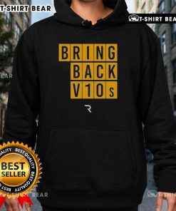 Premium The Race Bring Back V10s Hoodie in black, featuring a stylish design for motorsport enthusiasts.