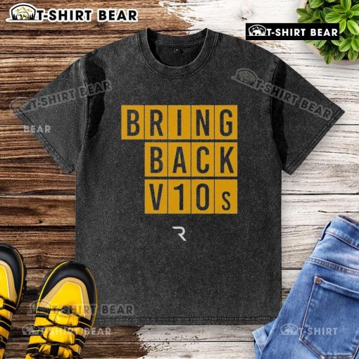 Premium The Race Bring Back V10s washed T-shirt in soft fabric, featuring a vintage racing design for motorsport enthusiasts.