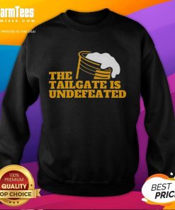 Premium The Tailgate Is Undefeated logo sweatshirt in stylish design, perfect for game day and casual wear.