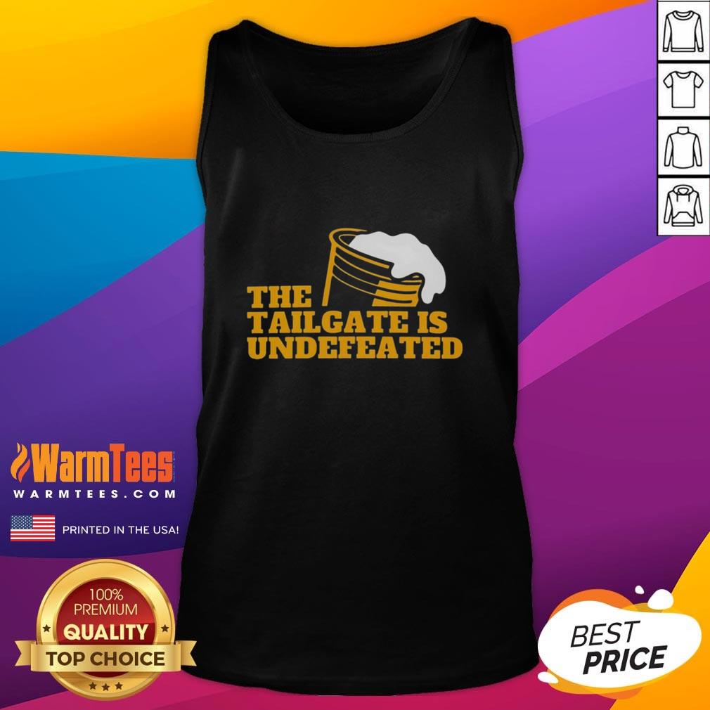 Premium The Tailgate Is Undefeated Logo Tank Top Premium 'The Tailgate Is Undefeated' logo tank top showcasing vibrant design, perfect for game day and casual wear.