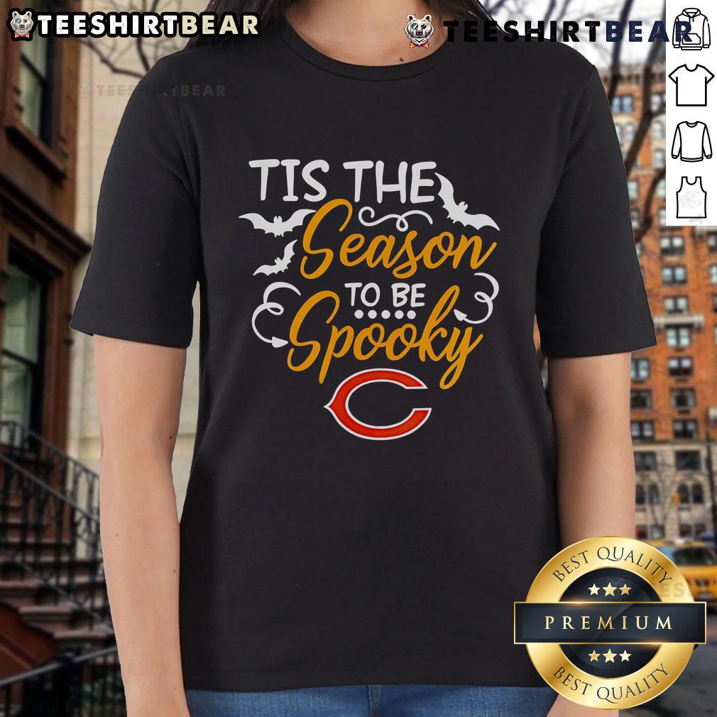 Premium Tis The Season To Be Spooky Chicago Bears Ladies Tee