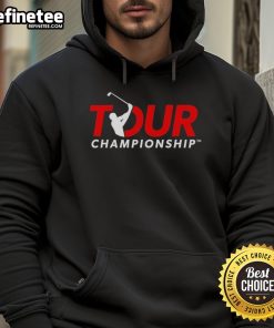 Premium Tour Championship Golf 2025 logo hoodie featuring stylish design and vibrant colors for golf enthusiasts.