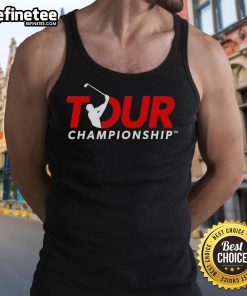Premium Tour Championship Golf 2025 logo tank top featuring a stylish design for golf enthusiasts and event supporters.