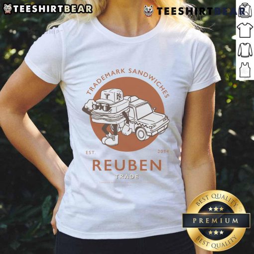 Premium Trademark Sandwich Reuben tee for ladies, established 2014, featuring a stylish design and comfortable fit.
