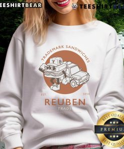 Premium Trademark Reuben Sandwich sweatshirt, established 2014, featuring a stylish design for food lovers.