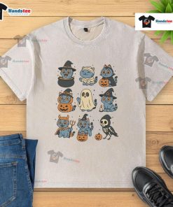 Premium Trick or Treat Halloween Derpy Tiger Comfort Colors washed t-shirt in vibrant colors for festive celebrations.