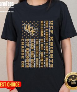 Premium UCF Knights Ladies Tee featuring 'Once a Knight, Always a Knight' design, perfect for University of Central Florida fans.