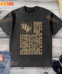 Alt Text: Premium UCF Knights washed t-shirt featuring Once a Knight, Always a Knight for University of Central Florida fans.