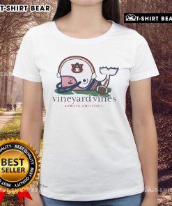 Alt Text: Premium Vineyard Vines Auburn Tigers logo ladies tee, perfect for fans showcasing team spirit in style.