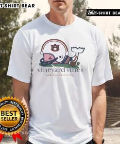 Alt Text: Premium Vineyard Vines Auburn Tigers logo t-shirt featuring a vibrant design, perfect for fans and casual wear.