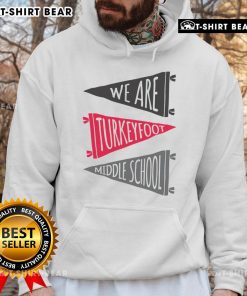 Alt Text: Premium We Are Turkey Foot Pennant Flags Hoodie featuring a stylish design perfect for casual wear and sports fans.