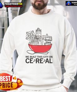 Alt Text: Premium We Built This City Sweatshirt in stylish design, perfect for casual wear and music lovers.