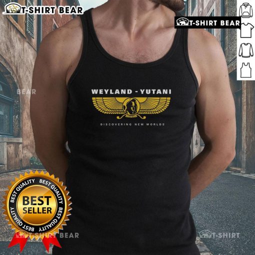Alt Text: Premium Weyland Yutani tank top featuring the iconic logo, perfect for sci-fi fans and Alien franchise enthusiasts.