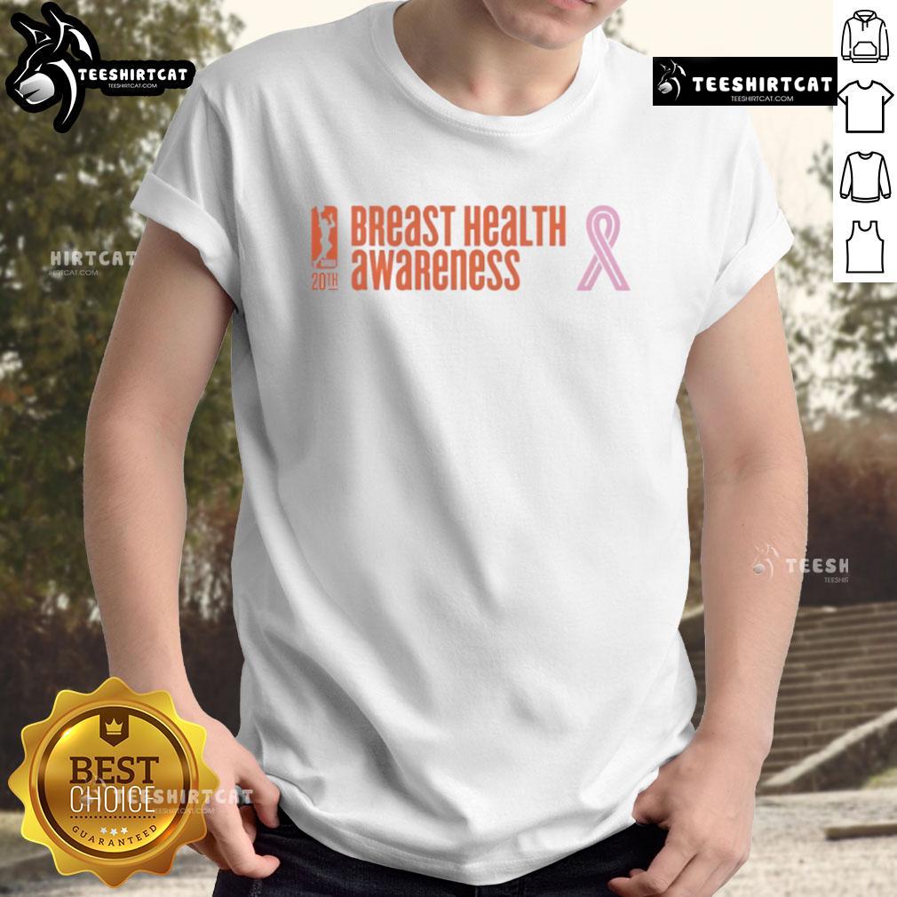 Premium Wnba Breast Health Awareness 20Th T Shirt Premium WNBA Breast Health Awareness 20th T-Shirt featuring vibrant colors and a supportive design for breast cancer awareness.