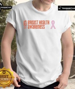Premium WNBA Breast Health Awareness 20th T-Shirt featuring vibrant colors and a supportive design for breast cancer awareness.