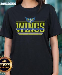 Premium WNBA Dallas Wings Over the Top Ladies Tee featuring vibrant team colors and stylish design for fans.