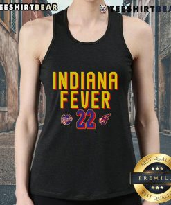 Alt Text: Premium WNBA Indiana Fever Caitlin Clark 22 style tank top featuring vibrant team colors and stylish design.